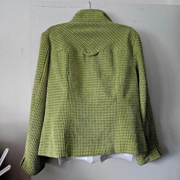 Abbie Mags Green Chenille Jacket - Picture 3 of 8